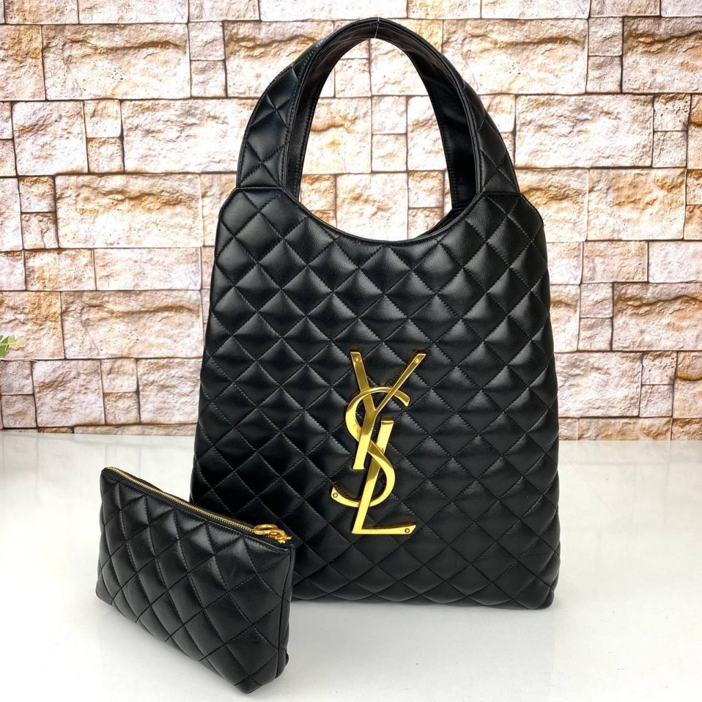 YSL ICARE MAXI BLACK-GOLD - Γυναικείες τσάντες και αξεσουάρ